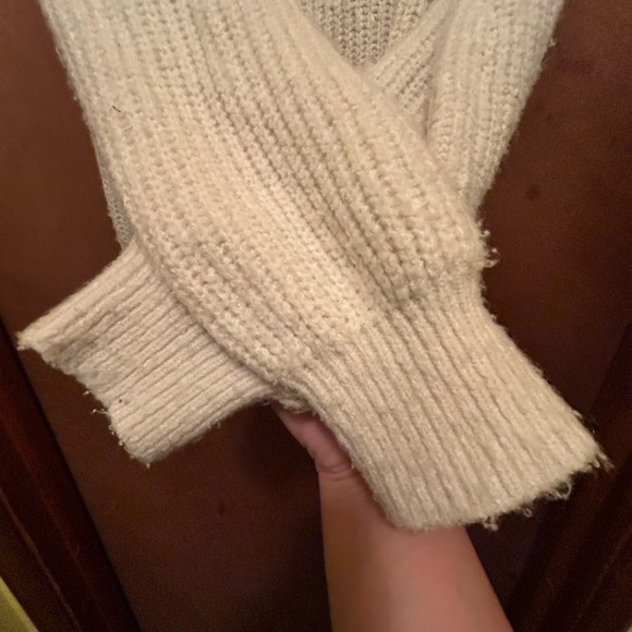 Maurices Cream and maroon Knit Sweater with unique pattern - Picture 5 of 6